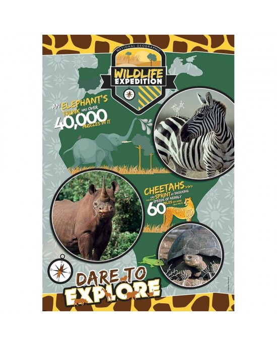 180 κομμάτια NATIONAL GEOGRAPHIC KIDS - WILDLIFE
