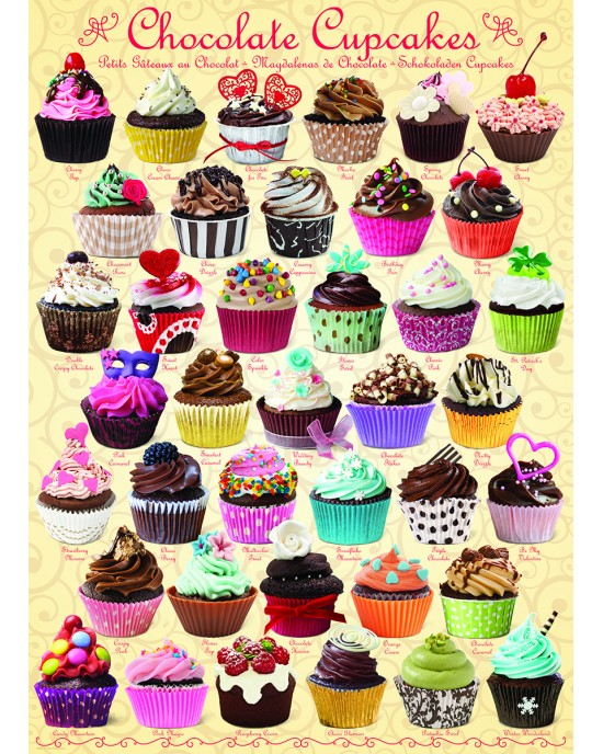 1000 κομμάτια CHOCOLATE CUPCAKES (SMART CUT)