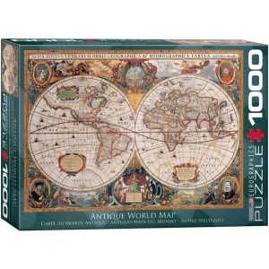 1000 κομμάτια ANTIQUE WORLD MAP (SMART CUT)