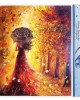 Ζωγραφική με αριθμούς Autumn Forest and Woman with an Umbrella 40x50cm