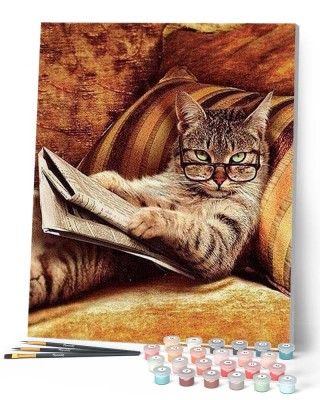 Ζωγραφική με αριθμούς Don't mess with This Cat 40x50cm