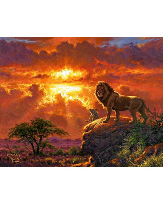 Ζωγραφική με αριθμούς Lion at Sunset 40x50cm