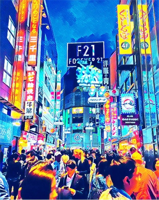 Διαμάντια Tokyo Shibuya - 40x50cm