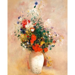 Διαμάντια Flower vase - Odilon Redon - 40x50cm