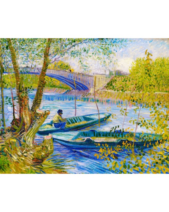 Ζωγραφική με αριθμούς Fishing in spring - Van Gogh 40x50cm