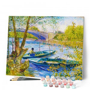 Ζωγραφική με αριθμούς Fishing in spring - Van Gogh 40x50cm