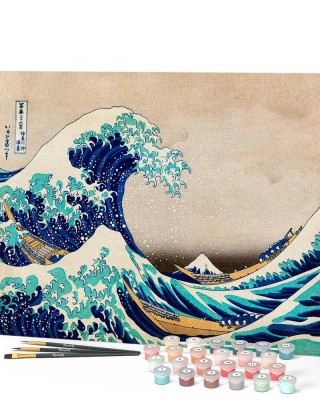 Ζωγραφική με αριθμούς The Great Wave of Kanagawa by Katsushika Hokusai 40x50cm