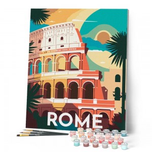 Ζωγραφική με αριθμούς Travel Poster Rome 40x50cm