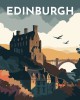 Ζωγραφική με αριθμούς Travel Poster Edinburgh 40x50cm