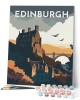 Ζωγραφική με αριθμούς Travel Poster Edinburgh 40x50cm