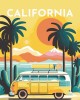 Ζωγραφική με αριθμούς Travel Poster California 40x50cm