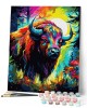 Ζωγραφική με αριθμούς Colourful Abstract Bison 40x50cm