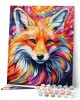 Ζωγραφική με αριθμούς Colourful Abstract Fox 40x50cm