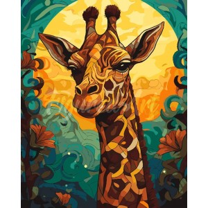 Ζωγραφική με αριθμούς Giraffe Art Deco 40x50cm