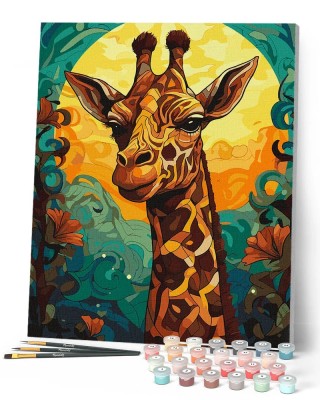 Ζωγραφική με αριθμούς Giraffe Art Deco 40x50cm