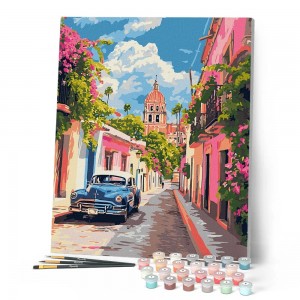 Ζωγραφική με αριθμούς Classic Car in Mexico City 40x50cm