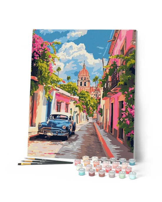 Ζωγραφική με αριθμούς Classic Car in Mexico City 40x50cm