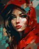 Ζωγραφική με αριθμούς Woman in Red Scarf 40x50cm