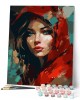 Ζωγραφική με αριθμούς Woman in Red Scarf 40x50cm