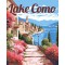 Ζωγραφική με αριθμούς Travel Poster Lake Como in Bloom 40x50cm