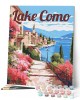 Ζωγραφική με αριθμούς Travel Poster Lake Como in Bloom 40x50cm