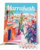 Ζωγραφική με αριθμούς Travel Poster Marrakesh Morocco 40x50cm