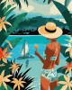 Ζωγραφική με αριθμούς Lady and Ocean 40x50cm
