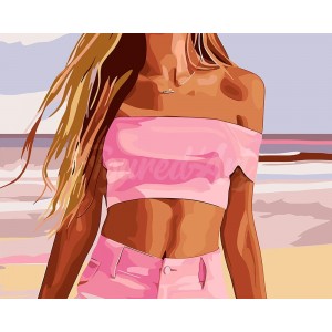 Ζωγραφική με αριθμούς Sea, Sand and Style 40x50cm