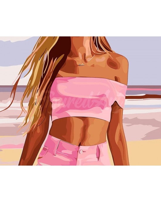 Ζωγραφική με αριθμούς Sea, Sand and Style 40x50cm