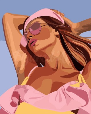 Ζωγραφική με αριθμούς Sun-Kissed Girl 40x50cm