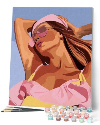 Ζωγραφική με αριθμούς Sun-Kissed Girl 40x50cm