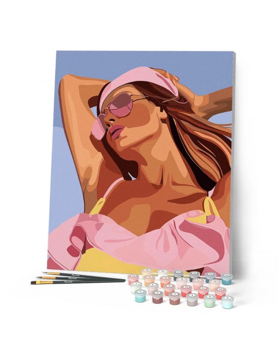 Ζωγραφική με αριθμούς Sun-Kissed Girl 40x50cm