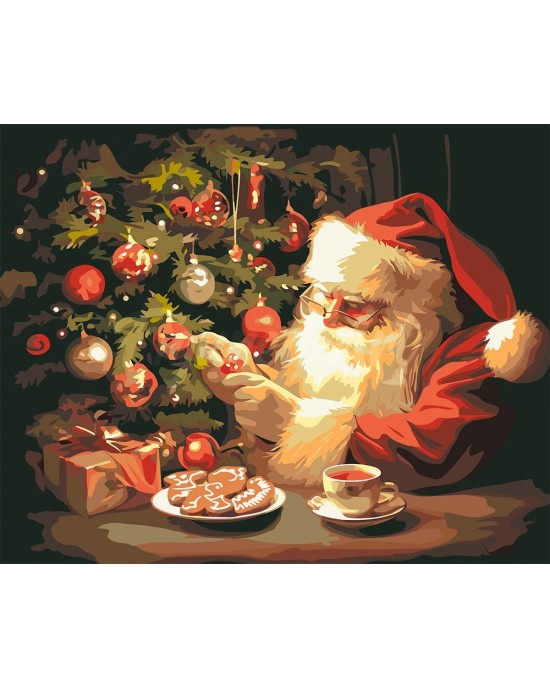 Ζωγραφική με αριθμούς Jolly Santa's Evening 40x50cm