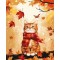 Ζωγραφική με αριθμούς Cozy Autumn Cat 40x50cm