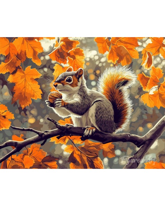 Διαμάντια Autumn Squirrel 40x50cm