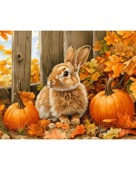 Διαμάντια Bunny and Pumpkins 40x50cm