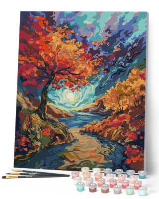 Ζωγραφική με αριθμούς Van Gogh - Inspired Surreal Autumn 40x50cm