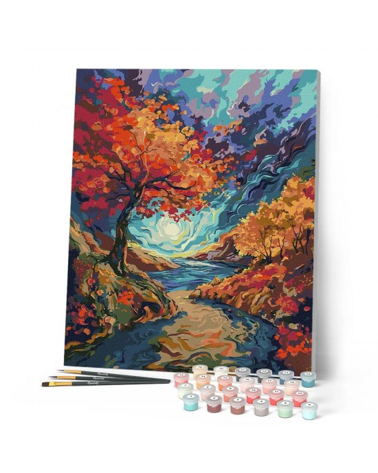 Ζωγραφική με αριθμούς Van Gogh - Inspired Surreal Autumn 40x50cm