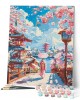 Ζωγραφική με αριθμούς Sakura Street in Kyoto 40x50cm
