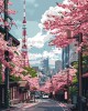 Ζωγραφική με αριθμούς Tokyo Sakura Street 40x50cm
