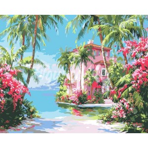 Ζωγραφική με αριθμούς Paradise Coast House 40x50cm