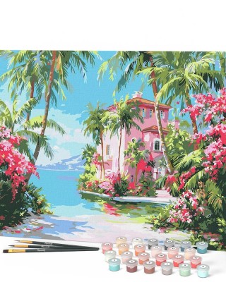 Ζωγραφική με αριθμούς Paradise Coast House 40x50cm