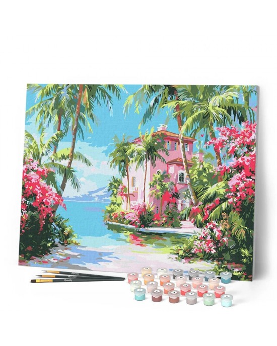 Ζωγραφική με αριθμούς Paradise Coast House 40x50cm