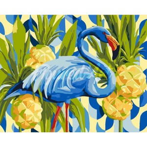 Ζωγραφική με αριθμούς Blue Flamingo 40x50cm