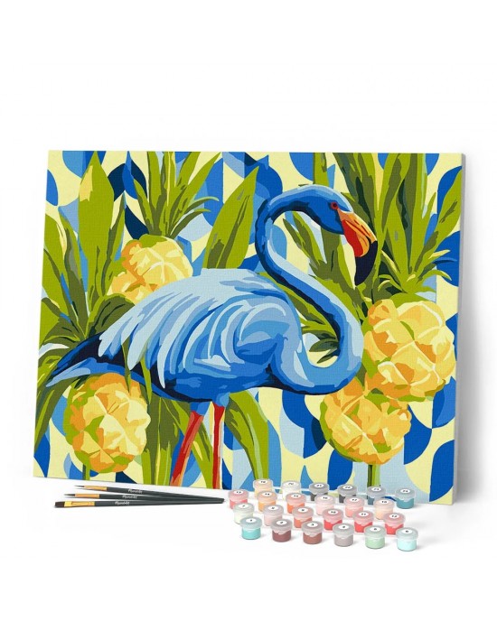 Ζωγραφική με αριθμούς Blue Flamingo 40x50cm