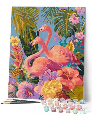 Ζωγραφική με αριθμούς Twin Flamingos 40x50cm