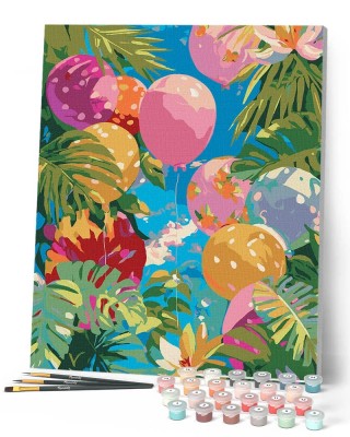 Ζωγραφική με αριθμούς Jungle Balloons 40x50cm