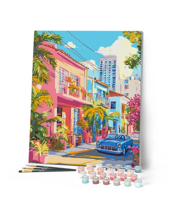 Ζωγραφική με αριθμούς Colourful Street 40x50cm