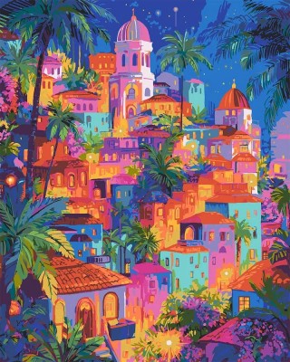 Ζωγραφική με αριθμούς Tropical Dream City 40x50cm