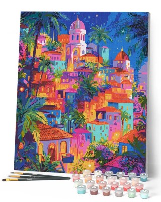 Ζωγραφική με αριθμούς Tropical Dream City 40x50cm